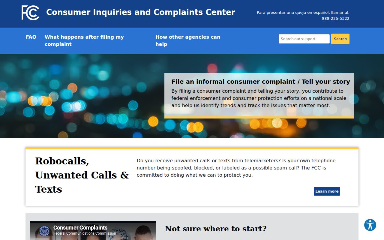 FCC Consumer Complaints Center used to check unknown Minnesota phone numbers